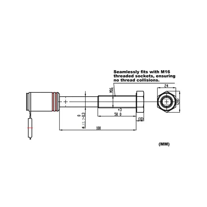 Hitch Receiver | CRAVOT with M16 Thread Locking Release Pin