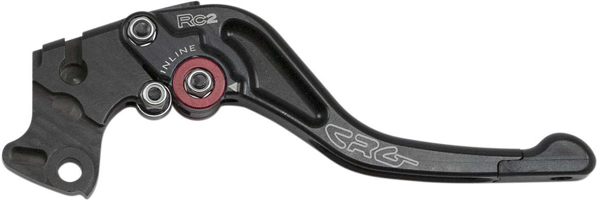 Black CRG RC2 Shorty Clutch Lever with Part Number 2AD-621-H-B for motorcycle clutch control.