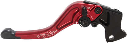 CRG RC2 Shorty Clutch Lever in red, motorcycle clutch lever with ergonomic design and adjustable features