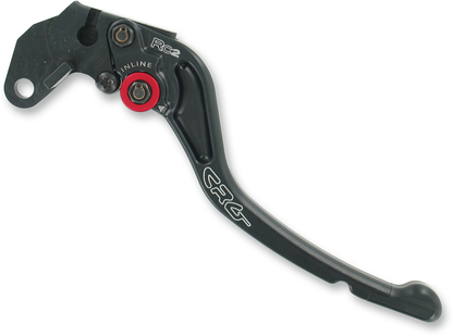 CRG RC2 standard clutch lever in black, made for motorcycle control, with a sleek black finish and ergonomic design.