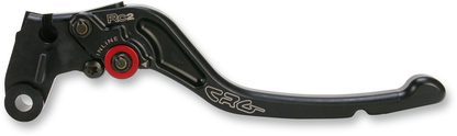 Black CRG RC2 Standard Clutch Lever with Part Number 2AN-642-T-B, shown mounted on motorcycle handlebar