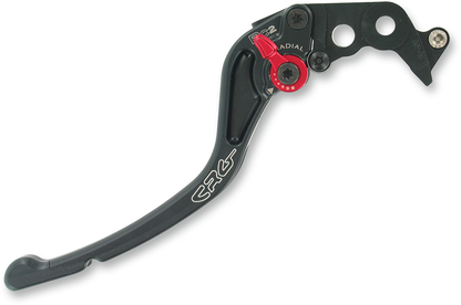 CRG RC2 Standard Clutch Lever in black, motorcycle clutch lever with ergonomic design and black finish.