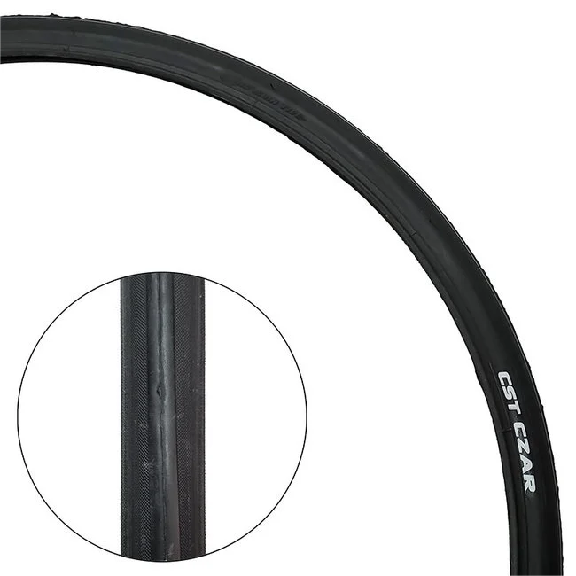 Hycline CST C1406 Road Tire 700x25C for road bikes, featuring durable rubber tread and sleek black design.