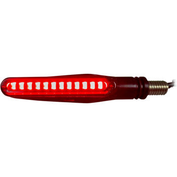 Custom Dynamics LED Turn Signal - Red - Rear - Howling Moto
