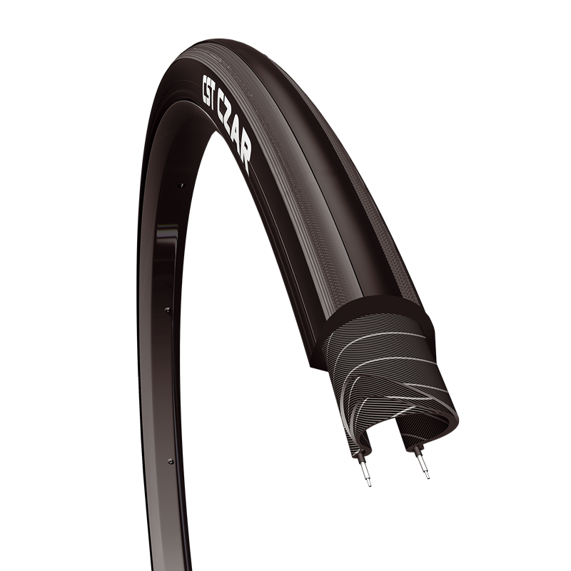 Hycline CST C1406 Road Bike Tire 700×25C with tread pattern, designed for smooth riding on pavement.
