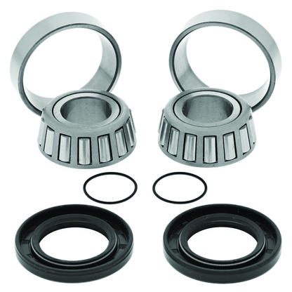 QuadBoss Yamaha YFM400 Big Bear swingarm repair kit with parts for 2000-2004 models, including bushings and hardware.