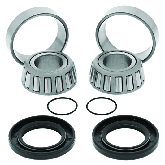 QuadBoss Yamaha YFM400 Big Bear swingarm repair kit with parts for 2000-2004 models, including bushings and hardware.