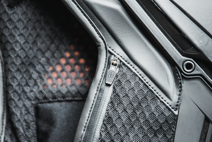 Bill's Exhausts ICON Field Armor 3™ Stealth Vest in size L/XL, showing black tactical vest with adjustable straps and durable material.