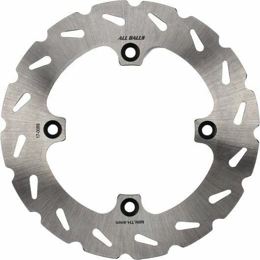 ALL BALLS high-performance brake rotor made of 420 stainless steel with hardened surface, designed for durability and optimal braking.