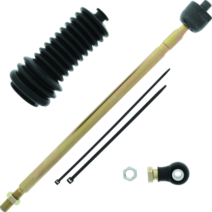 QuadBoss steering rack tie rod assembly kit for Polaris Ranger 800 and 6x6 models from 2010 to 2013, shown assembled in the image.