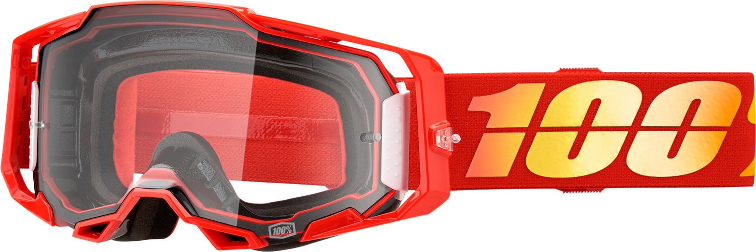 100% Armega Goggles - Nuketown - Clear 50004-00020 - Howling Moto