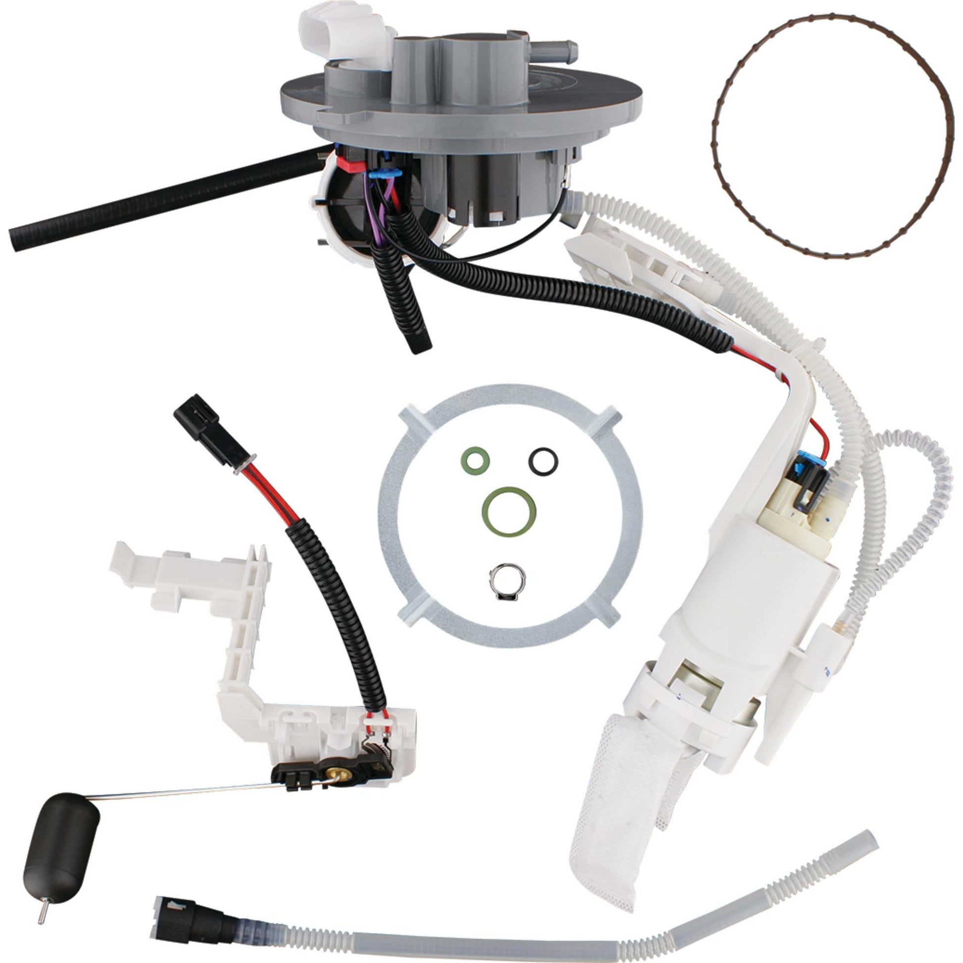 ALL BALLS Fuel Pump Module Kit Part 47-1074 showing the pump assembly with electrical connections and mounting components for fuel delivery.