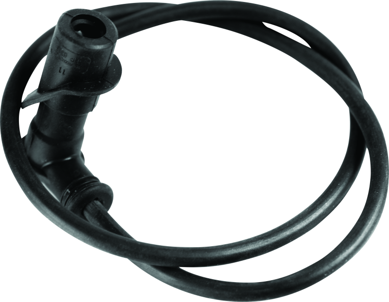 QuadBoss Polaris Sportsman 600 spark plug wire part #403248, close-up view showing black wire and connector.