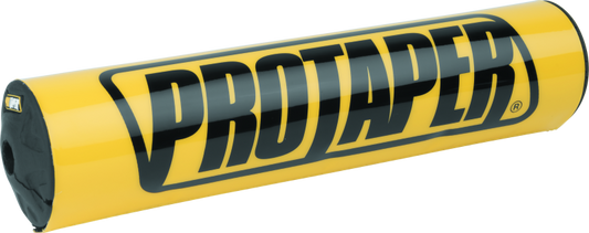ProTaper 10-inch round bar pad in race yellow, designed for motorcycle handlebars, with a bright yellow protective cover.