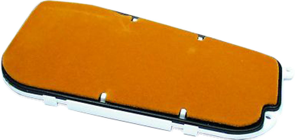 Hiflofiltro HFA2907 air filter for high-performance engines showing the clean, rectangular filter element with frame.