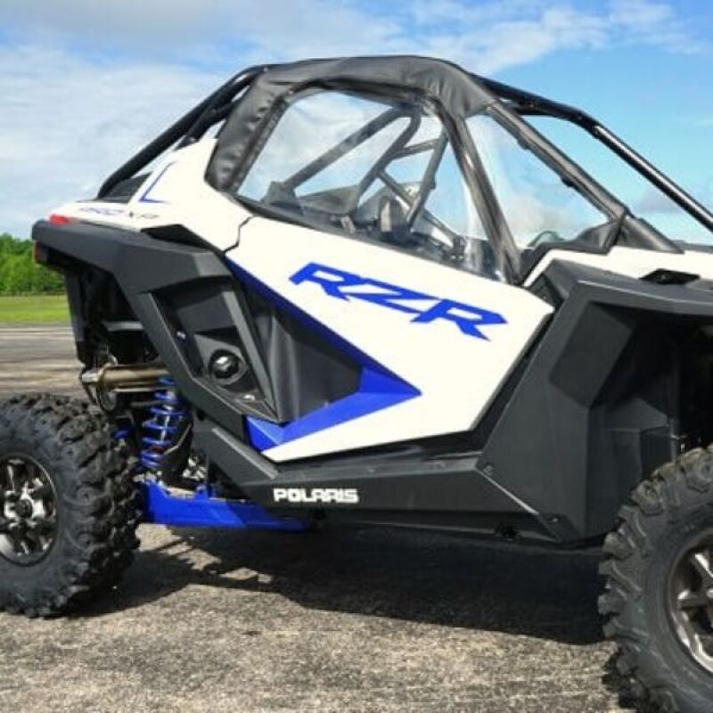Seizmik Polaris RZR Pro R / XP soft doors with zippers, weather protection, durable fabric, and reinforced seams for off-road use.