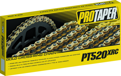 ProTaper, ProTaper Premium Gold Series X-Ring Chain 520XRC for Off-Road Motorcycles and ATVs
