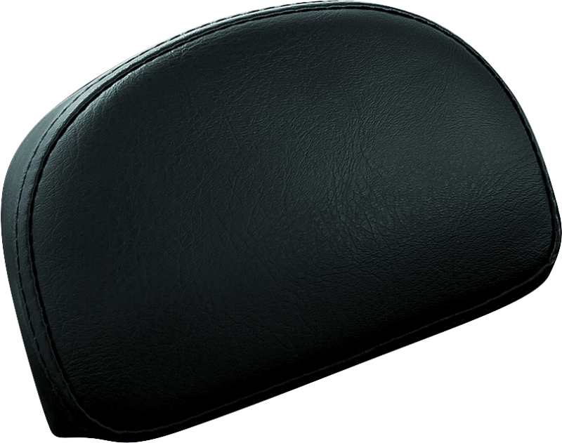 Kuryakyn black backrest pad for Plug & Play sissy bar, designed for motorcycle comfort and style.