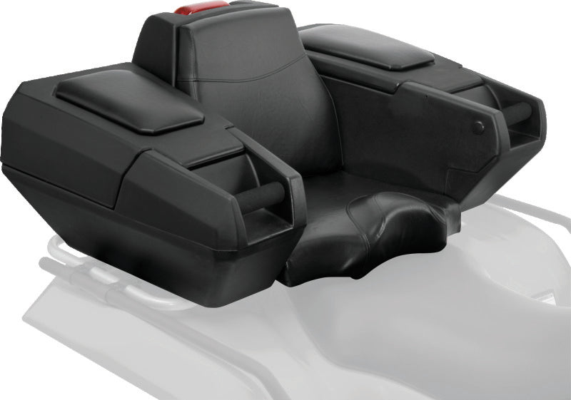 QuadBoss Traveler Trunk for powersports vehicles with large lockable storage compartments, designed for secure gear transport.