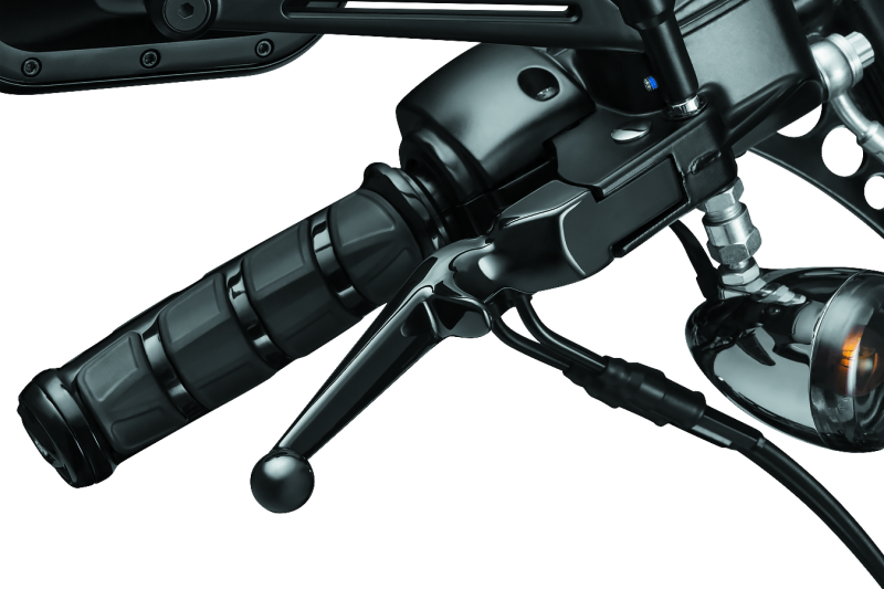Kuryakyn Trigger Lever Set in gloss black for 1996+ Harley-Davidson Touring motorcycles, part 1845.