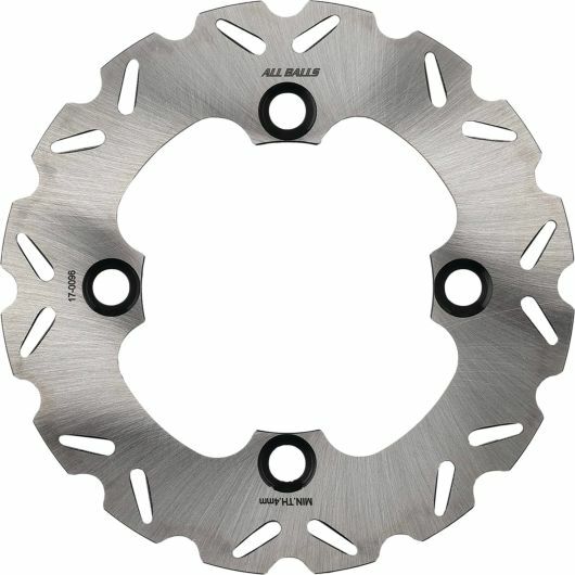 All Balls 18-0096 high-performance stainless steel brake rotor with vented design for motorcycle braking system.