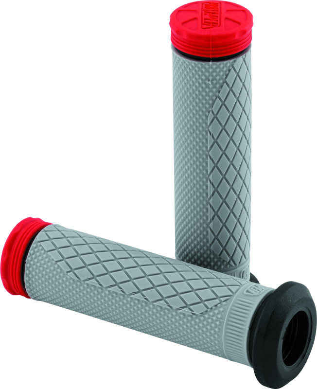 ProTaper, ProTaper Tri Density Full Diamond ATV Grips - Red