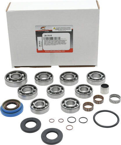All Balls Transmission Bearing and Seal Kit Part No. 25-7015 with various bearings and seals for motorcycle transmission repair