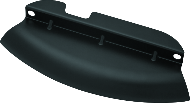 Kuryakyn lower triple tree wind deflector for Harley Davidson Touring motorcycles in black or chrome finish, mounted on the triple tree.