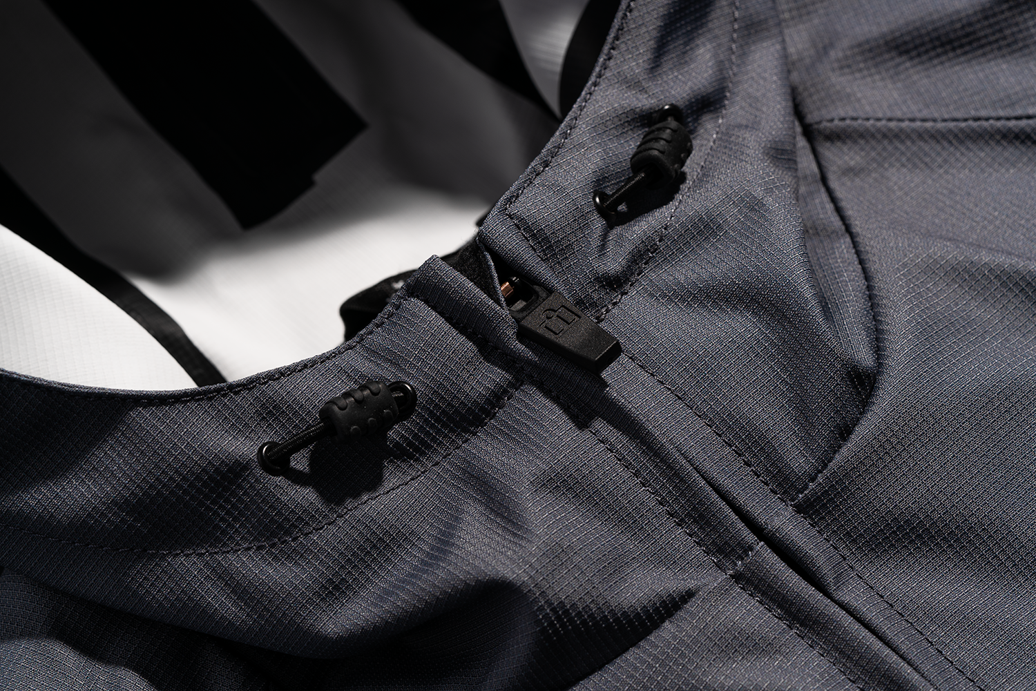 Gray ICON PDX3™ Jacket in Medium, featuring a stylish design with multiple pockets and a durable fabric, by Bill's Exhausts.