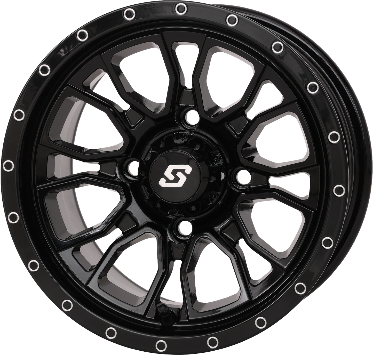 SEDONA, SEDONA Fusion Wheel 12x7 Inch Gloss Black 5+2 Offset for 4/110 Bolt Pattern