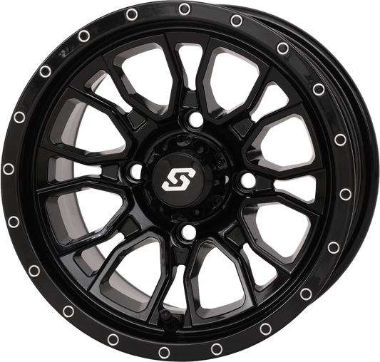 SEDONA, SEDONA Fusion Wheel 12x7 Inch Gloss Black 5+2 Offset for 4/110 Bolt Pattern