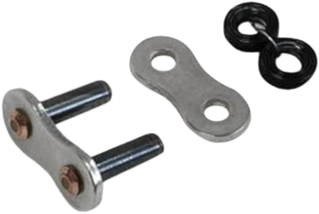 RK EXCEL 520SO-RL drive chain with steel rivet master link for 400cc motorcycle, suitable for off-road and street riding.