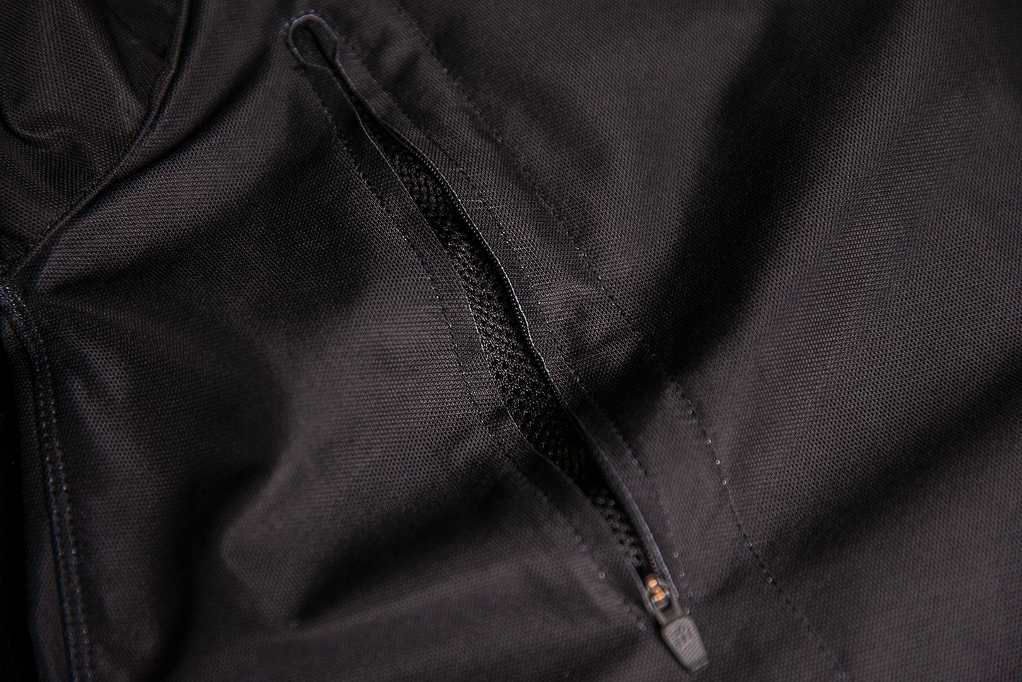 Black Bill's Exhausts ICON Airform jacket in small size, shown with front zipper, adjustable collar, and lightweight design.