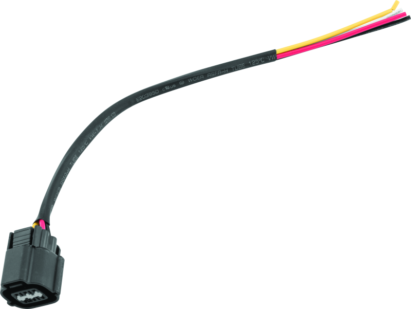 QuadBoss wiring pigtail for Polaris RZR and Ranger models, part 403211, with black connectors and wiring for vehicle electrical connections.