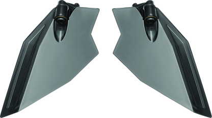 Kuryakyn upper air deflectors for Honda GL1800 Gold Wing motorcycle, 2018-2021, mounted on the bike's fairing.