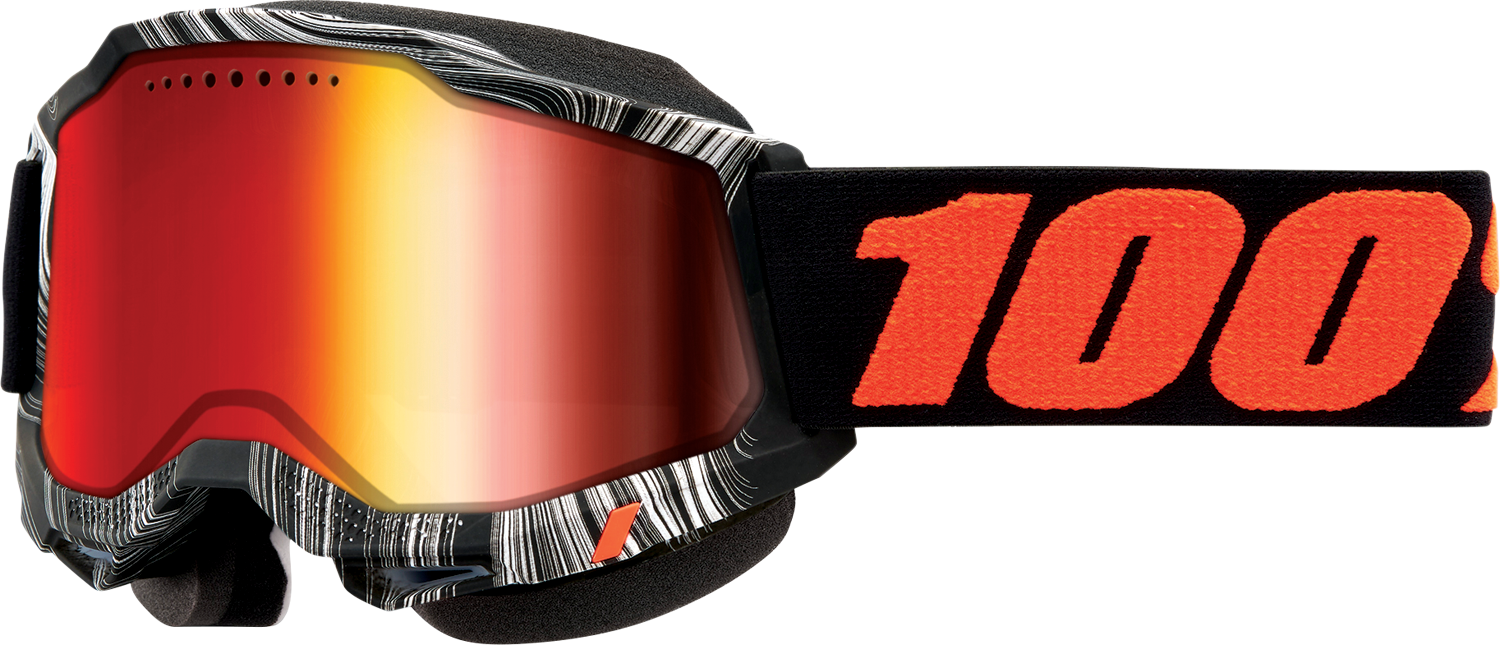 100% Accuri 2 Goggles - Geospace - Red Mirror 50022-00007 - Howling Moto