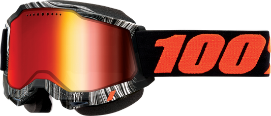 100% Accuri 2 Goggles - Geospace - Red Mirror 50022-00007 - Howling Moto