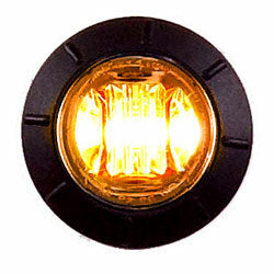 XTC Power Products LED 3/4 inch round T/S light with amber lens, designed for versatile vehicle or trailer lighting applications.
