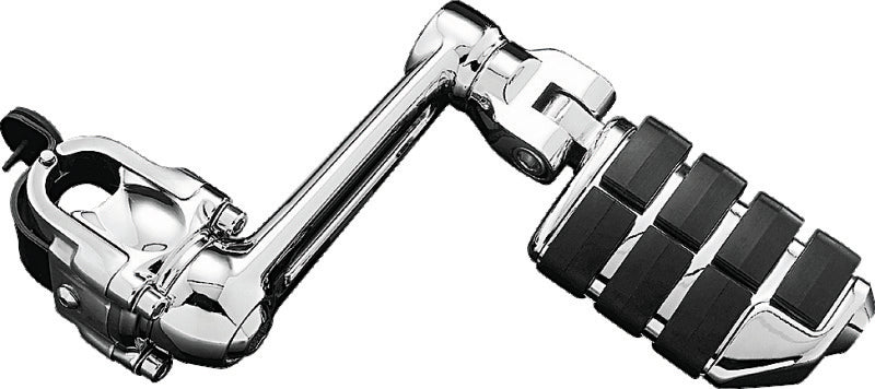 Kuryakyn, Kuryakyn Ergo With Dually ISO Pegs Chrome – Adjustable Motorcycle Foot Pegs for Comfort and Performance