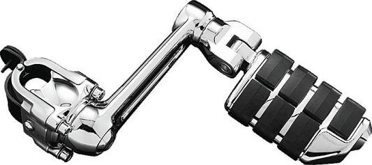 Kuryakyn, Kuryakyn Ergo With Dually ISO Pegs Chrome – Adjustable Motorcycle Foot Pegs for Comfort and Performance