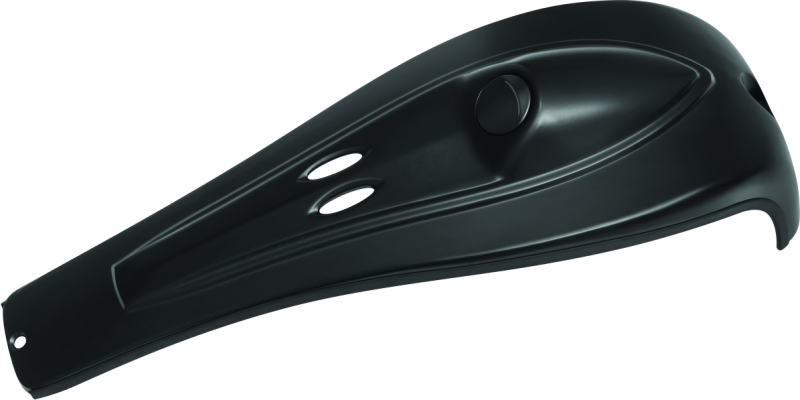 Kuryakyn John Shope Series black dash console for Indian Chieftain and Roadmaster motorcycles.