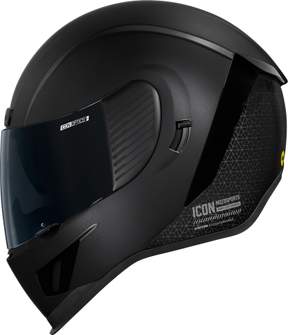 Black ICON Airform™ Counterstrike helmet with MIPS® technology, 2XL size, featuring a sleek design and adjustable straps.