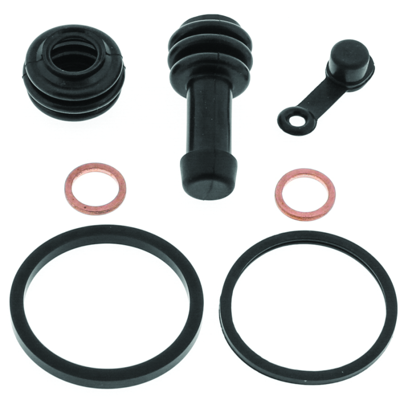 QuadBoss brake caliper rebuild kit for Suzuki Vinson 500 and Kawasaki Mule Pro-DX Diesel, includes parts for brake maintenance.