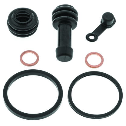 QuadBoss brake caliper rebuild kit for Suzuki Vinson 500 and Kawasaki Mule Pro-DX Diesel, includes parts for brake maintenance.