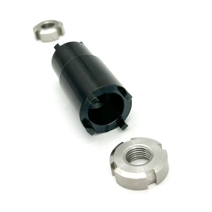 eDirtyBike 4-prong double-ended mid shaft nut tool for 10-12mm nuts, essential bike maintenance tool with durable construction.