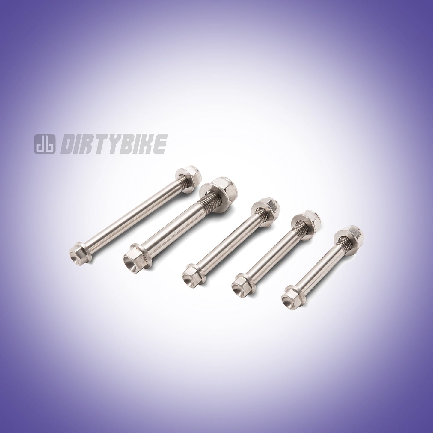 eDirtyBike Talaria Sting rear suspension bolt kit with durable bolts for MX3 and MX4 models, shown on a motorcycle suspension system.