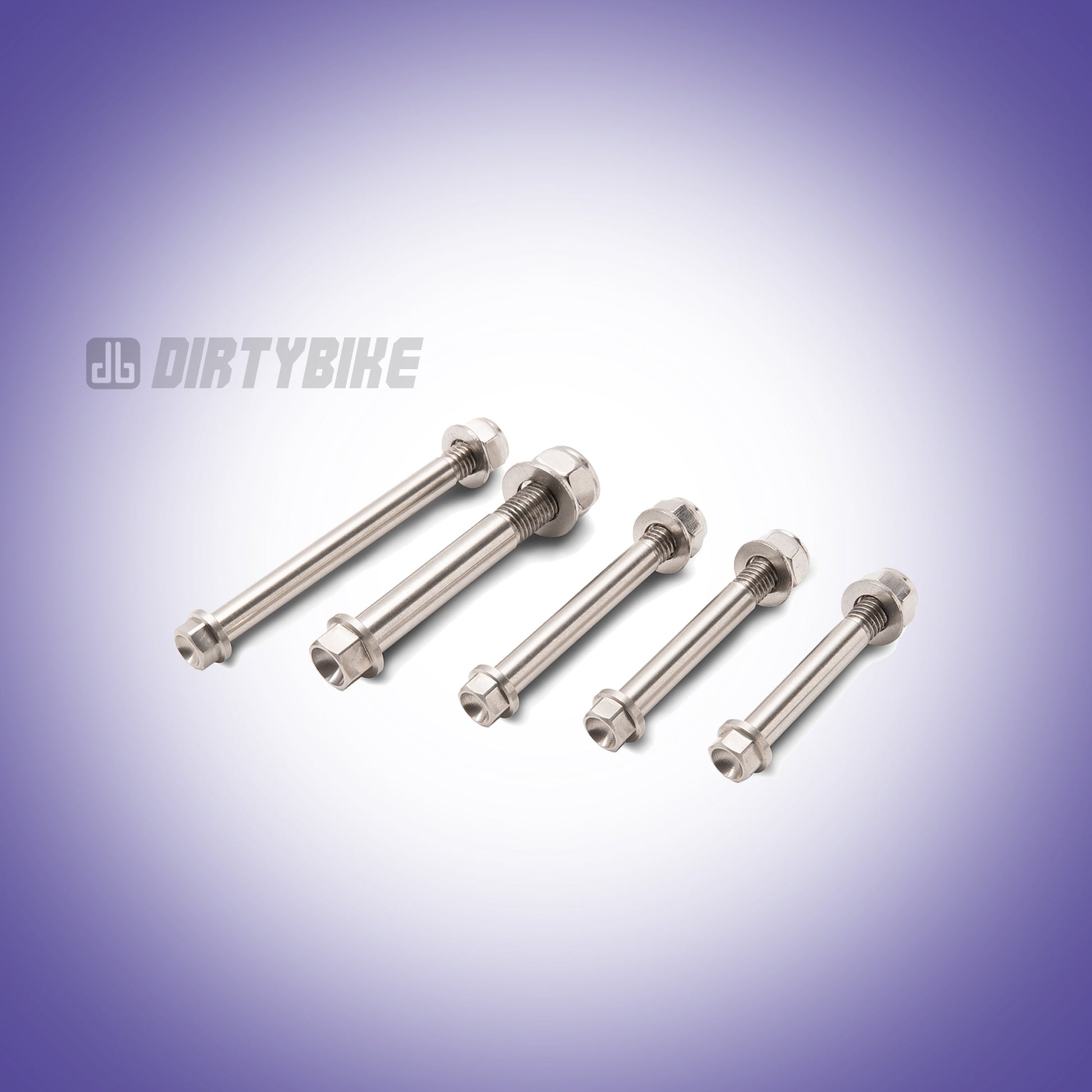 eDirtyBike Talaria Sting rear suspension bolt kit with durable bolts for MX3 and MX4 models, shown on a motorcycle suspension system.