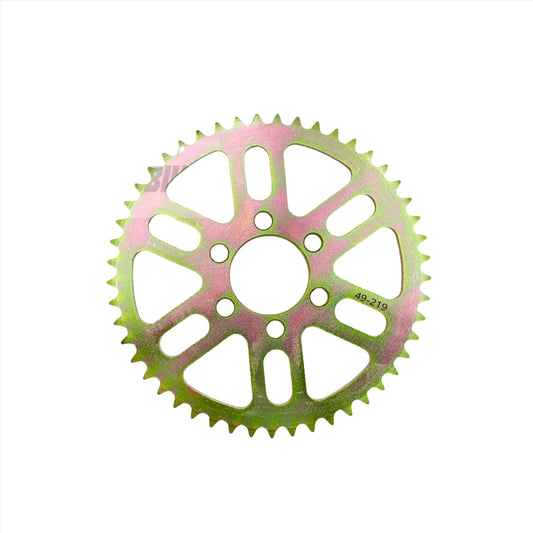 eDirtyBike Surron LBX primary rear driven sprocket for 219 chain drive, designed for Surron LBX electric bike.