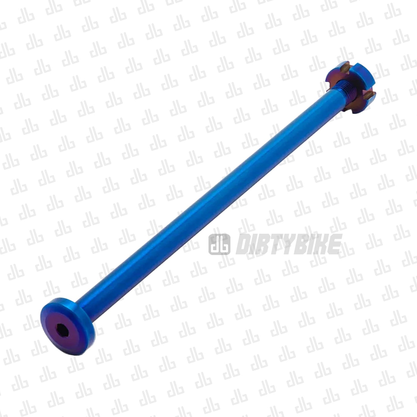 Titanium intermediate shaft axle for Surron LBX electric bike, durable and lightweight eDirtyBike component.