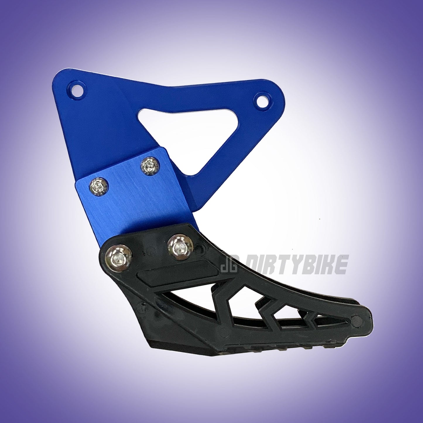 Black and blue Talaria Sting chain guide kit for MX3 and MX4 bikes, designed for eDirtyBike Talaria motocross models.